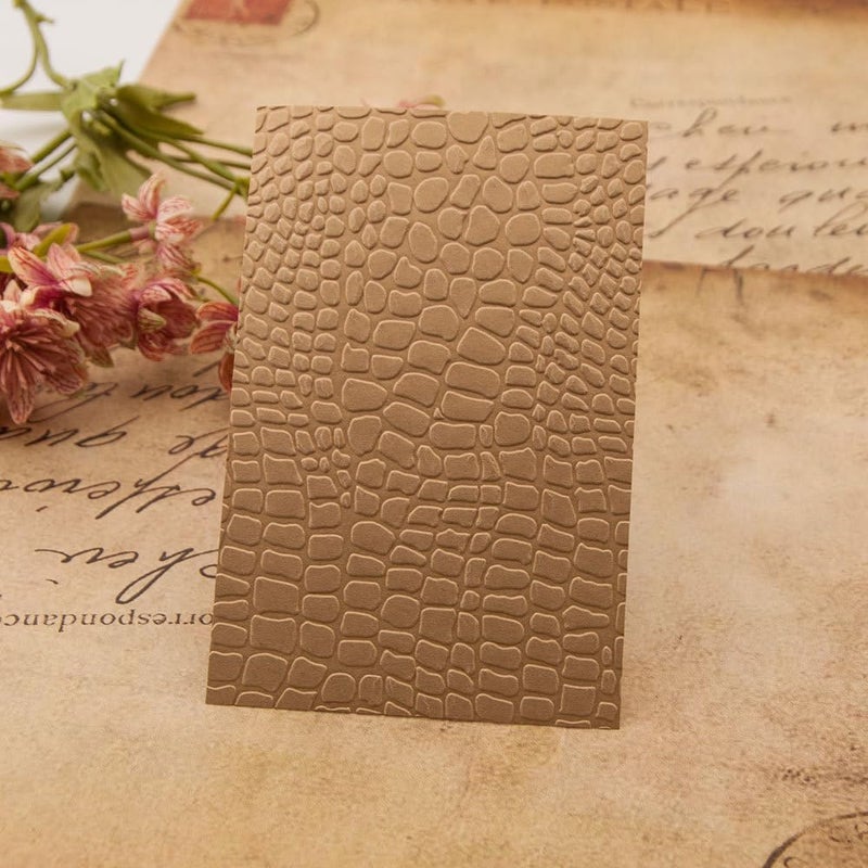 FUGUT 3-D Embossing Folder for Card Making - Plastic Textured Template for DIY Scrapbooking, Paper Crafting and Handmade Art Supplies (3D Texture Fades 8.3 x 5.9 in) - Image 5